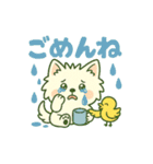 【しろいぬ】日常スタンプ（個別スタンプ：24）