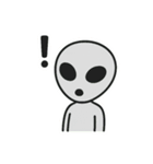 宇宙人のシュールな感情（個別スタンプ：3）