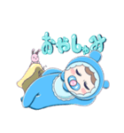 やさぐれ赤ちゃん(るーちゃん)（個別スタンプ：1）