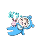 やさぐれ赤ちゃん(るーちゃん)（個別スタンプ：3）