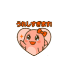 ピンクいるかの動くスタンプ（個別スタンプ：2）