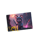Scary Cat【ネコヤギ】英語.幽霊.月.猫（個別スタンプ：3）