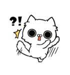 白ネコのもちくん（個別スタンプ：1）