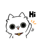 白ネコのもちくん（個別スタンプ：2）