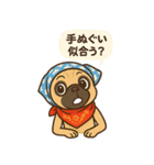 パグの日を祝うこぶし（個別スタンプ：5）