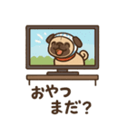 パグの日を祝うこぶし（個別スタンプ：9）