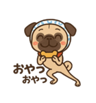 パグの日を祝うこぶし（個別スタンプ：10）