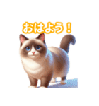 とにかくかわいい シャム（個別スタンプ：2）