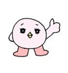 ゆるーい感じの顔星人（個別スタンプ：4）