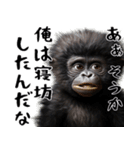 やる気のないゴリラの赤ちゃん！(超便利)（個別スタンプ：1）