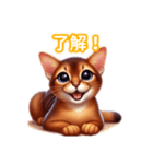 とにかくかわいい アビシニアン（個別スタンプ：10）