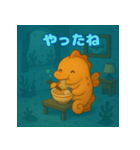 ぽっちゃりまるタツノオトシゴ（個別スタンプ：27）