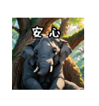 【色んな動物】シンプルな日常会話に（個別スタンプ：36）