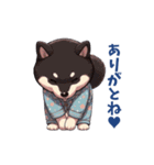 ぱじゃま柴、今日もゆるい（個別スタンプ：3）