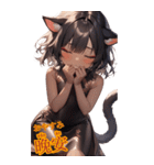 ゆるふわ猫ガールちゃん 中国語Ver（個別スタンプ：6）