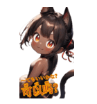 ゆるふわ猫ガールちゃん 中国語Ver（個別スタンプ：20）