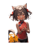 ゆるふわ猫ガールちゃん 中国語Ver（個別スタンプ：31）