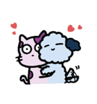 犬さん【カップルスタンプ】（個別スタンプ：21）