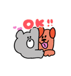 動く！らくがきすぎるくま（個別スタンプ：3）
