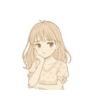 レトロ少女漫画風_セリフなし（個別スタンプ：13）
