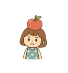 りんごの女の子（個別スタンプ：5）