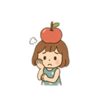 りんごの女の子（個別スタンプ：7）