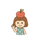 りんごの女の子（個別スタンプ：10）
