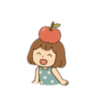 りんごの女の子（個別スタンプ：11）