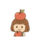 りんごの女の子（個別スタンプ：13）