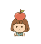 りんごの女の子（個別スタンプ：14）