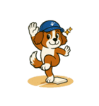 熱血野球ワンちゃん⚾コーイケルホンディエ（個別スタンプ：14）
