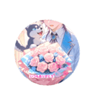 薔薇の花束といっしょに感謝を伝えたい（個別スタンプ：2）