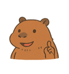 ぽっちゃりカピバラおじさん（個別スタンプ：3）