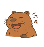 ぽっちゃりカピバラおじさん（個別スタンプ：4）