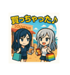 親友クール女子2人のGW初夏ドライブ（個別スタンプ：6）