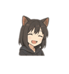猫耳 ケモミミ 女の子1（個別スタンプ：1）