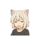 猫耳 ケモミミ 女の子1（個別スタンプ：8）
