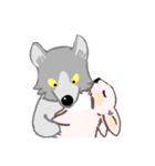 おちゃめなオオカミ（個別スタンプ：5）