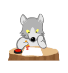 おちゃめなオオカミ（個別スタンプ：19）
