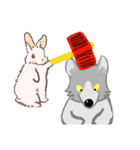 おちゃめなオオカミ（個別スタンプ：36）