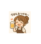 甘え上手な居酒屋アルバイト女子（個別スタンプ：2）