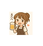 甘え上手な居酒屋アルバイト女子（個別スタンプ：7）