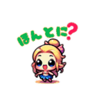 明るい海の妖精たちのメッセージ（個別スタンプ：3）