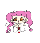 ぐるぐるおめめの女の子（個別スタンプ：6）
