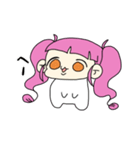 ぐるぐるおめめの女の子（個別スタンプ：14）