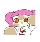 ぐるぐるおめめの女の子（個別スタンプ：15）