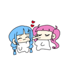 ぐるぐるおめめの女の子（個別スタンプ：16）