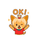 Cute Yorkshire Terrier  Sticker（個別スタンプ：7）