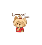 Cute Yorkshire Terrier  Sticker（個別スタンプ：15）