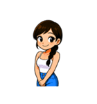私の率直な彼女（テキストなしバージョン）（個別スタンプ：14）
